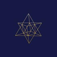 Geometric Star vector art logo