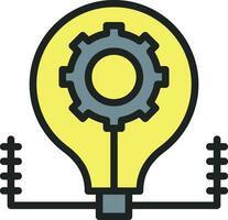 Idea Generation Icon Image. vector