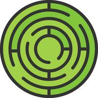 Maze Icon Image. vector