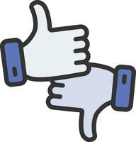 Like dislike Icon Image. vector