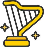 Harp Icon Image. vector