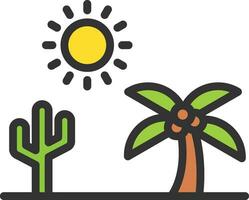 Desert Icon Image. vector