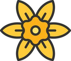Daffodils Icon Image. vector