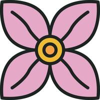 Bouvardia Icon Image. vector