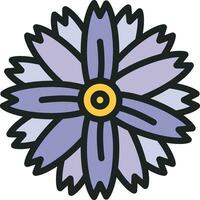 Chamomile Icon Image. vector