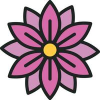 Aster Icon Image. vector