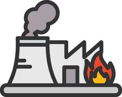 Incinerator Icon Image. vector