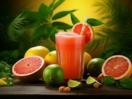 The rich vitamin A guava, attractive orange color, and heat release function of lemon or watermelon's nature color would bring up your day photo