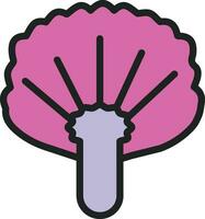 Chive Blossoms Icon Image. vector