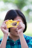 Close up of girls smiling face.Summertime, golden hour, sunset. SSTKHome photo