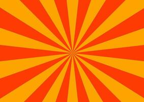 Orange ray background vector