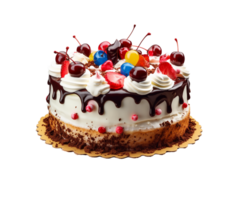 Birthday Cake Png, Happy birthday Cake, birthday Cake Transparent Background AI Generative png