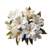 wit bloem PNG ai generatief