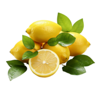 citron, citron- png, citron- transparent bakgrund ai generativ png