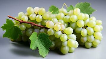 Photo of fresh and sweet red and green grapes