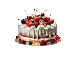 Birthday Cake Png, Happy birthday Cake, birthday Cake Transparent Background AI Generative png