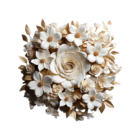 blanc fleur png ai génératif