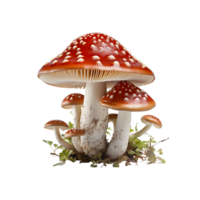 Mushroom PNG, Transparent Background AI Generative png