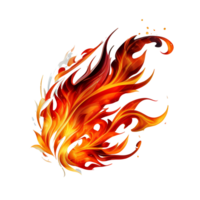 fuego, fuego png, fuego con transparente antecedentes ai generativo png