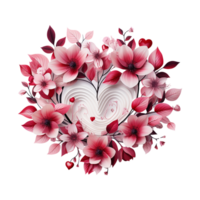 Valentines Day Flower AI Generative png