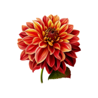 Dahlie Blume, Dahlie Blume png, Dahlie Blume transparent Hintergrund ai generativ png