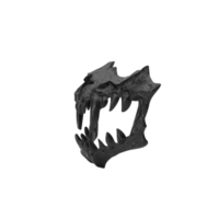 Black evil mask, Cutout png