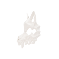 White evil mask, Cutout png