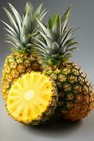 Fresh and sweet pineapple fruit photo