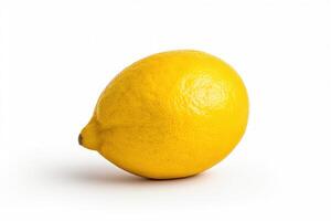 Lemon isolated on white background AI Generative photo