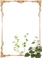 Vines Border Frame Ai Generative png