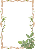 Vines Border Frame Ai Generative png