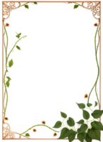 Vines Border Frame Ai Generative png