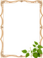 Vines Border Frame Ai Generative png