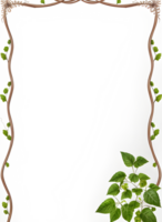 Vines Border Frame Ai Generative png