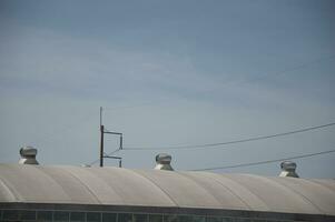 Install a ventilation turbine on the roof. photo