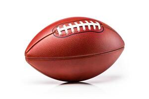 american football isolated on solid white background photo