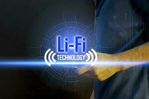 Li-Fi W-Lan, Internet and Network Technology - Enable high-speed Li-Fi connections. photo