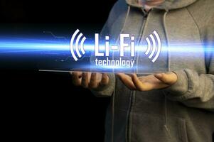 Li-Fi W-Lan, Internet and Network Technology - Enable high-speed Li-Fi connections. photo