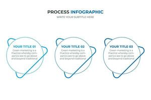 Vector template circle infographics. Business concept with 3 options and parts. Three steps for content, flowchart, timeline, levels