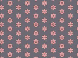 Flower pattern isolated with dark background. Flower background pattern. vector