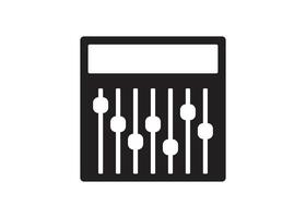 mixing panel icon design vector