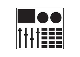 mixing panel icon design vector