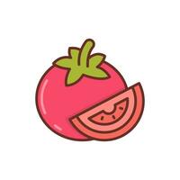 Tomato icon in vector. Illustration vector