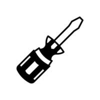 Stubby Screwdriver icon in vector. Logotype vector