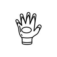 resistente guantes icono en vector. logotipo vector