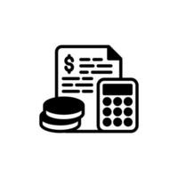 Budget icon in vector. Illustration vector