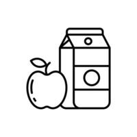 manzana jugo icono en vector. ilustración vector