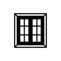 Window icon in vector. Logotype vector