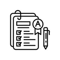 Result Card icon in vector. Illustration vector