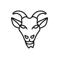 goat icon in vector. Illustration vector